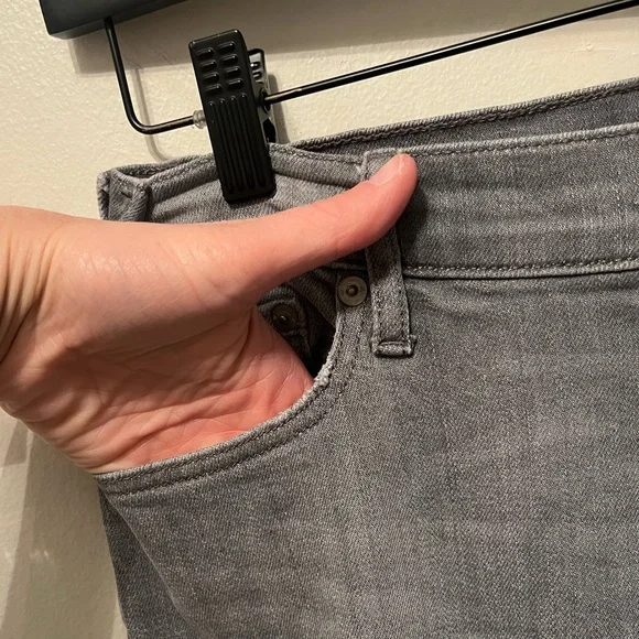 MAKE OFFER Banana Republic Factory Girlfriend Jeans Gray Denim Size 28/6 - Picture 5 of 14